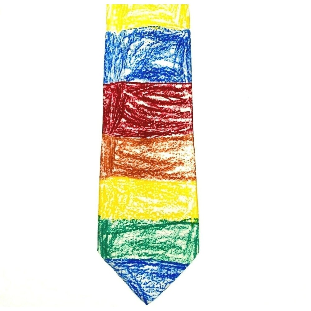 Tender Loving Care Children of Bellevue Artwork By Jeremiah P. Colorful Necktie - Picture 2 of 10